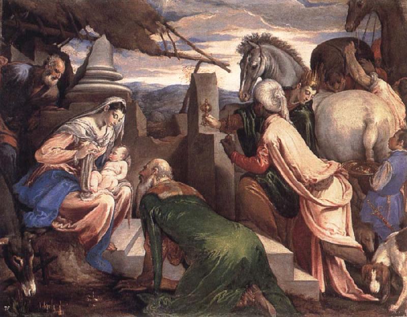 Jacopo Bassano Adoration of the Magi oil painting image